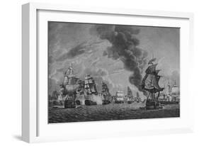 'Bridport off L'Orient', c1796-Robert Dodd-Framed Giclee Print