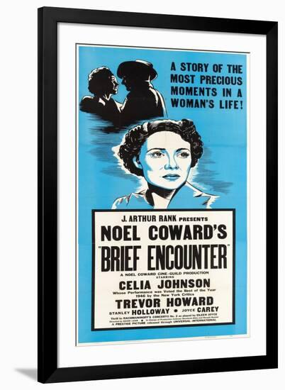 Brief Encounter, Celia Johnson on US poster art, 1945-null-Framed Art Print