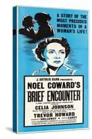 Brief Encounter, Celia Johnson on US poster art, 1945-null-Stretched Canvas