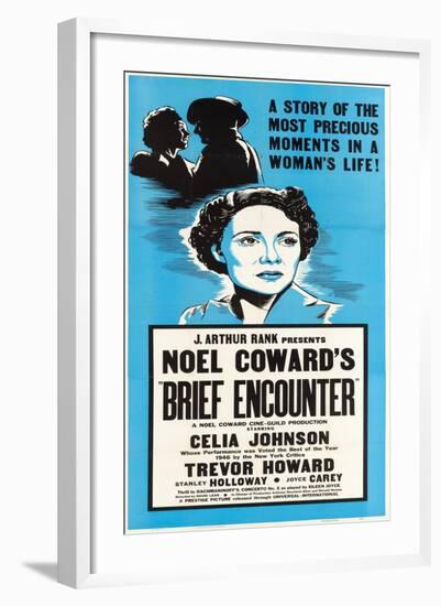 Brief Encounter, Celia Johnson on US poster art, 1945-null-Framed Art Print