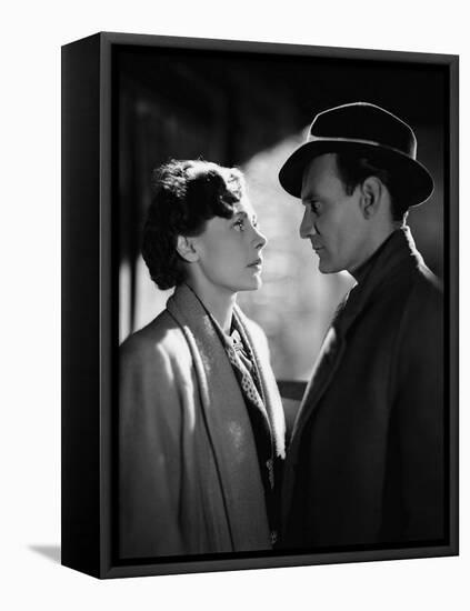 Brief Encounter, Celia Johnson, Trevor Howard, 1945-null-Framed Stretched Canvas