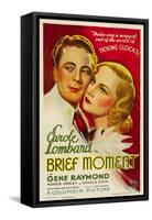 Brief Moment, Gene Raymond, Carole Lombard, 1933-null-Framed Stretched Canvas