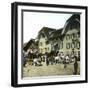 Brienz (Switzerland), Stagecoaches at the Hotel De La Croix-Blanche, Circa 1865-Leon, Levy et Fils-Framed Photographic Print