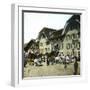 Brienz (Switzerland), Stagecoaches at the Hotel De La Croix-Blanche, Circa 1865-Leon, Levy et Fils-Framed Photographic Print