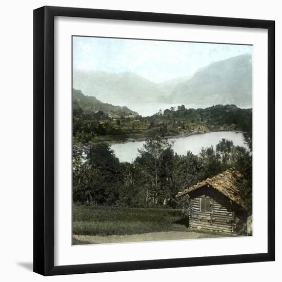 Brienz (Switzerland), the Lake, Circa 1865-Leon, Levy et Fils-Framed Photographic Print