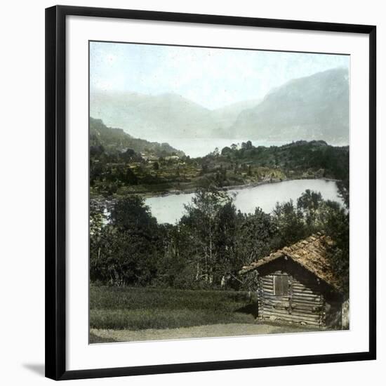 Brienz (Switzerland), the Lake, Circa 1865-Leon, Levy et Fils-Framed Photographic Print