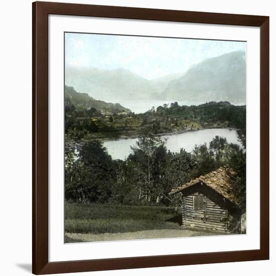 Brienz (Switzerland), the Lake, Circa 1865-Leon, Levy et Fils-Framed Photographic Print