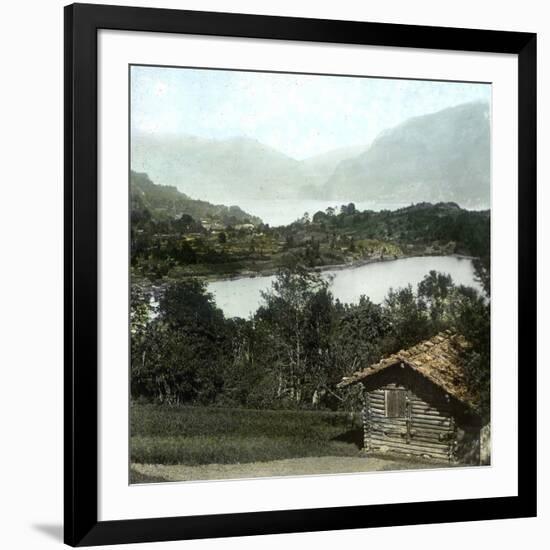 Brienz (Switzerland), the Lake, Circa 1865-Leon, Levy et Fils-Framed Photographic Print