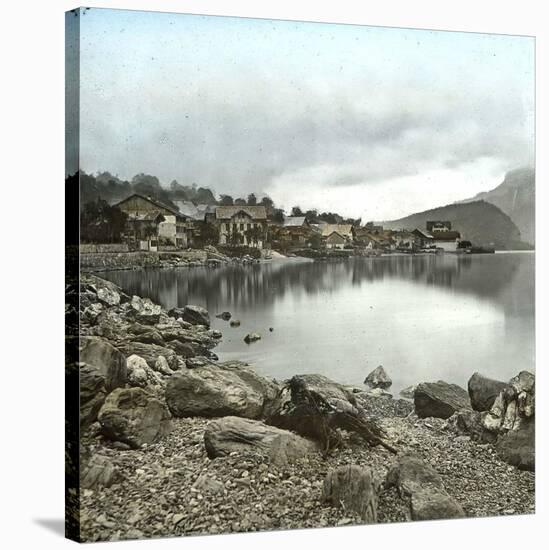 Brienz (Switzerland), View of the Lake-Leon, Levy et Fils-Stretched Canvas