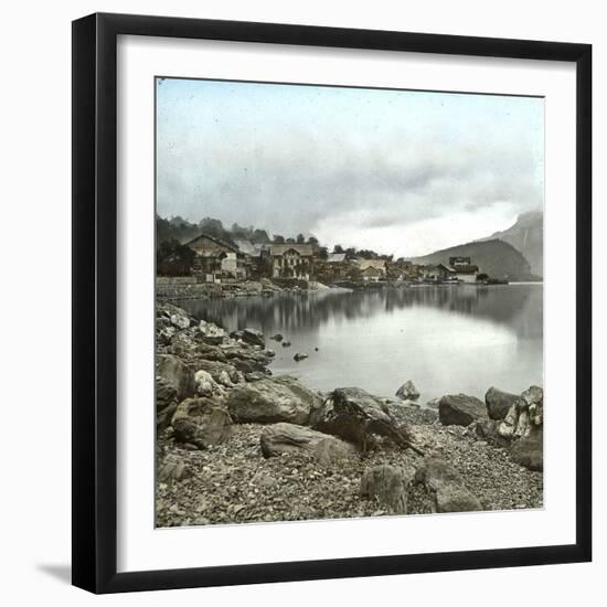 Brienz (Switzerland), View of the Lake-Leon, Levy et Fils-Framed Photographic Print