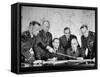 Brig. Gen. Dwight D. Eisenhower Meeting with War Plans Division-null-Framed Stretched Canvas