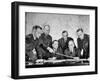 Brig. Gen. Dwight D. Eisenhower Meeting with War Plans Division-null-Framed Photographic Print
