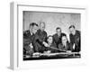 Brig. Gen. Dwight D. Eisenhower Meeting with War Plans Division-null-Framed Photographic Print