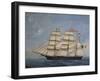 Brig Insubria Which Belonged to Shipowner Antonio Ansaldo Camogli-null-Framed Giclee Print