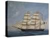 Brig Insubria Which Belonged to Shipowner Antonio Ansaldo Camogli-null-Stretched Canvas