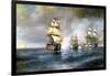 Brig Mercury Attacked by Two Turkish Ships on May 14th, 1829, 1892-Ivan Konstantinovich Aivazovsky-Framed Giclee Print