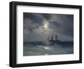 Brig Mercury-Ivan Konstantinovich Aivazovsky-Framed Premium Giclee Print