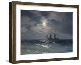 Brig Mercury-Ivan Konstantinovich Aivazovsky-Framed Giclee Print