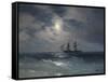 Brig Mercury-Ivan Konstantinovich Aivazovsky-Framed Stretched Canvas