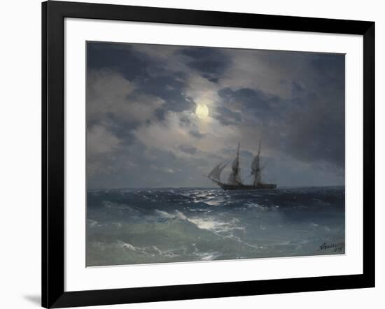 Brig Mercury-Ivan Konstantinovich Aivazovsky-Framed Giclee Print