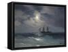 Brig Mercury-Ivan Konstantinovich Aivazovsky-Framed Stretched Canvas