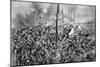 Brigade of Guards in Action During WWI, 1918-Richard Caton Woodville II-Mounted Giclee Print