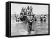 Brigadier Cotterill-Hill Wades Ashore � Burma-Robert Hunt-Framed Stretched Canvas