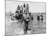 Brigadier Cotterill-Hill Wades Ashore � Burma-Robert Hunt-Mounted Photographic Print