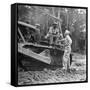 Brigadier General Lewis a Pick Speaks to Sgt William a King, Ledo Road, Burma, July 1944-Bernard Hoffman-Framed Stretched Canvas