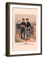 Brigadier General, Line Officers, Enlisted Men in Campaign Dress-H.a. Ogden-Framed Art Print