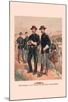 Brigadier General, Line Officers, Enlisted Men in Campaign Dress-H.a. Ogden-Mounted Art Print