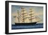 Brigantine Annetta Gattorno, 1880, Watercolour by Antonio Luzzo, Italy, 19th Century-null-Framed Giclee Print