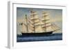 Brigantine Annetta Gattorno, 1880, Watercolour by Antonio Luzzo, Italy, 19th Century-null-Framed Giclee Print