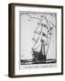 Brigantine Built in Nova Scotia in 1861-D. Marshall-Framed Art Print