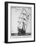 Brigantine Built in Nova Scotia in 1861-D. Marshall-Framed Art Print