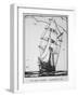 Brigantine Built in Nova Scotia in 1861-D. Marshall-Framed Art Print