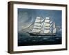 Brigantine Gentile, Shipowner Stefano Razeto from Camogli, Built in 1875 in Recco, Oil on Canvas-null-Framed Giclee Print