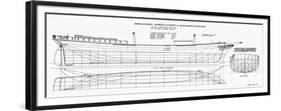 Brigantine Plans, 1858-null-Framed Premium Giclee Print