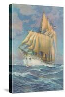 Brigantine Sailing Ship-null-Stretched Canvas