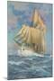 Brigantine Sailing Ship-null-Mounted Art Print