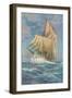 Brigantine Sailing Ship-null-Framed Art Print
