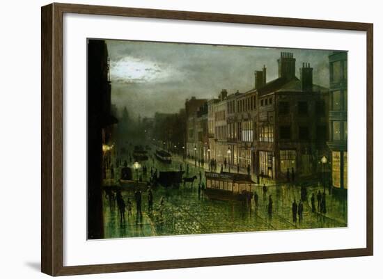 Briggate, Leeds, 1884-Wilfred Jenkins-Framed Giclee Print