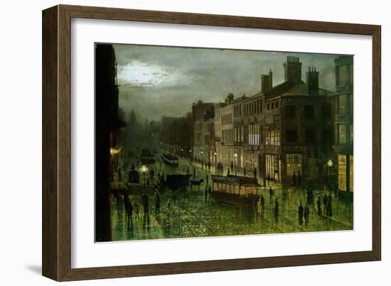 Briggate, Leeds, 1884-Wilfred Jenkins-Framed Giclee Print