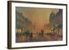 Briggate, Leeds, 1891-John Atkinson Grimshaw-Framed Giclee Print