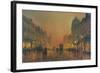 Briggate, Leeds, 1891-John Atkinson Grimshaw-Framed Giclee Print