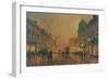 Briggate, Leeds, 1891-John Atkinson Grimshaw-Framed Giclee Print