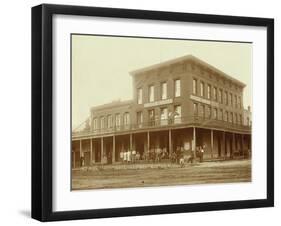 Briggs Hotel/ Stage Stop, Carson, Nevada, ca. 1890s-null-Framed Art Print