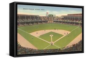 Briggs Stadium, Detroit, Michigan-null-Framed Stretched Canvas