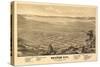 Brigham City, Utah - Panoramic Map-Lantern Press-Stretched Canvas