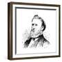 Brigham Young, American Mormon Leader, 1877-null-Framed Giclee Print